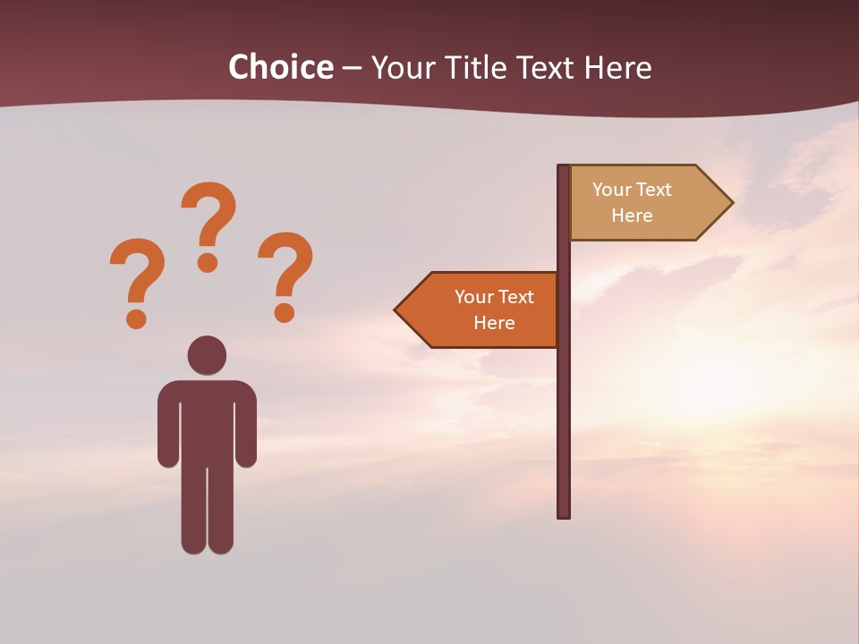 Sunset Background Climate PowerPoint Template