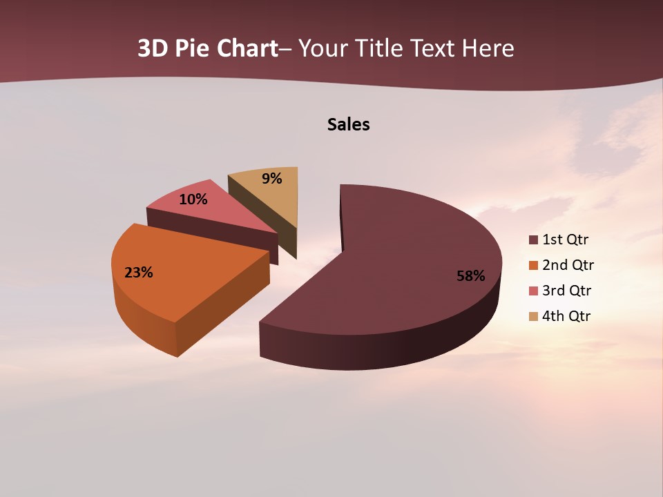 Sunset Background Climate PowerPoint Template