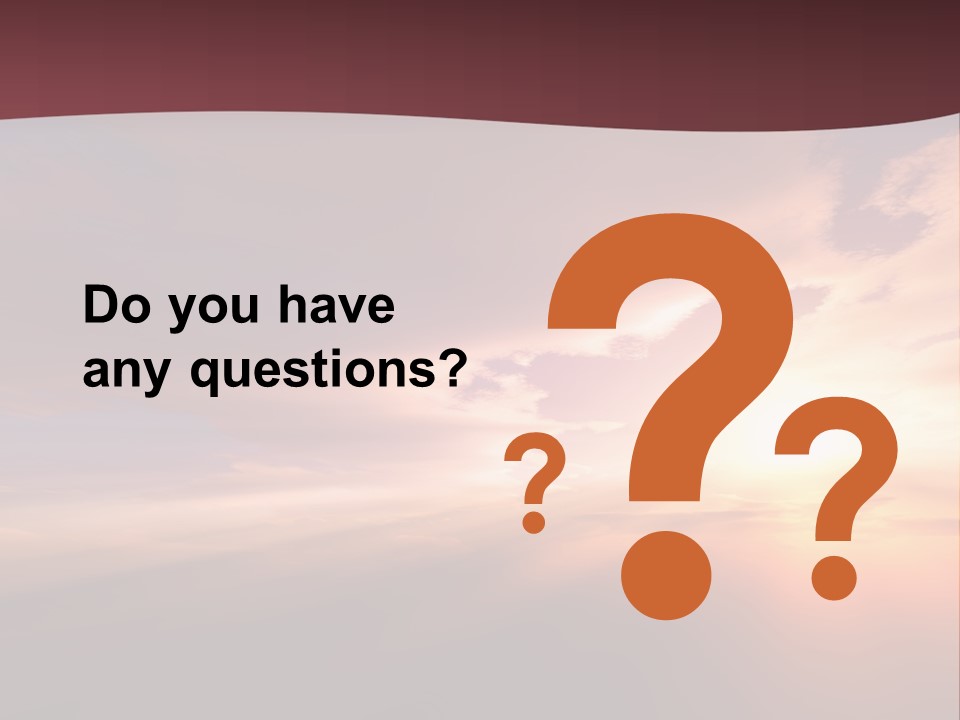 Sunset Background Climate PowerPoint Template