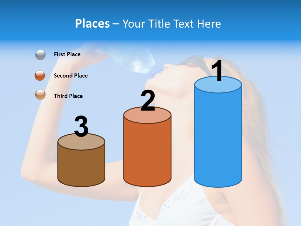 Fit Water Background PowerPoint Template