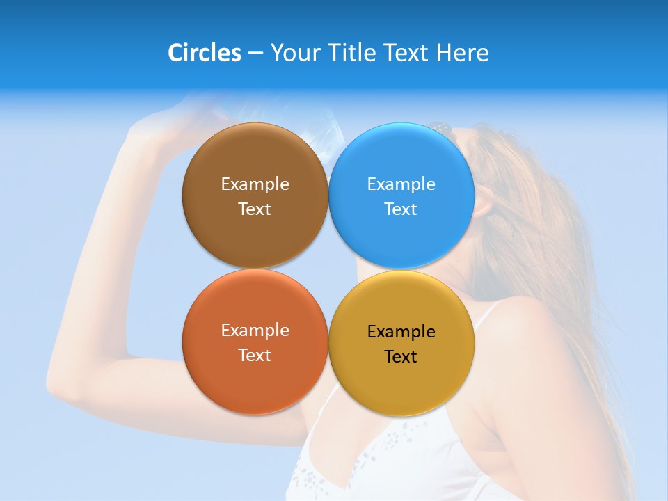 Fit Water Background PowerPoint Template