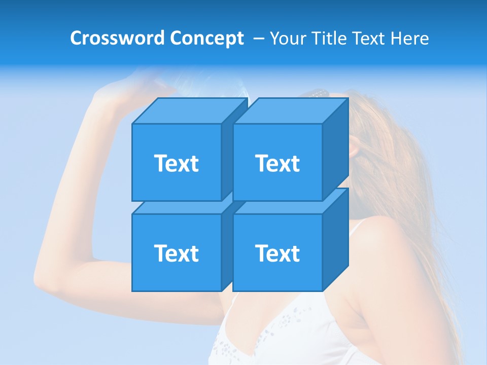 Fit Water Background PowerPoint Template