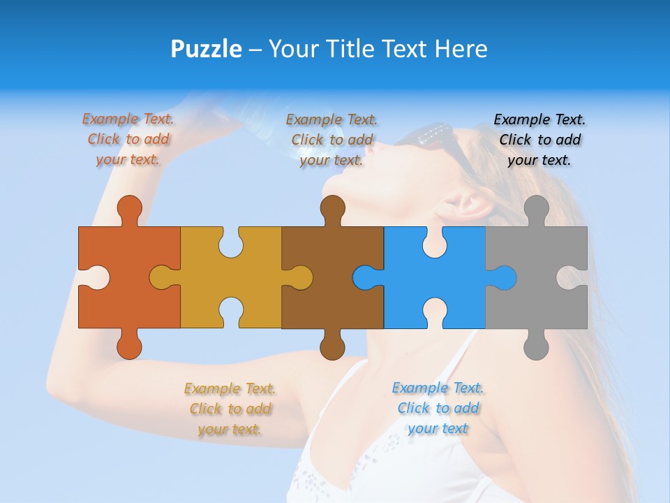 Fit Water Background PowerPoint Template