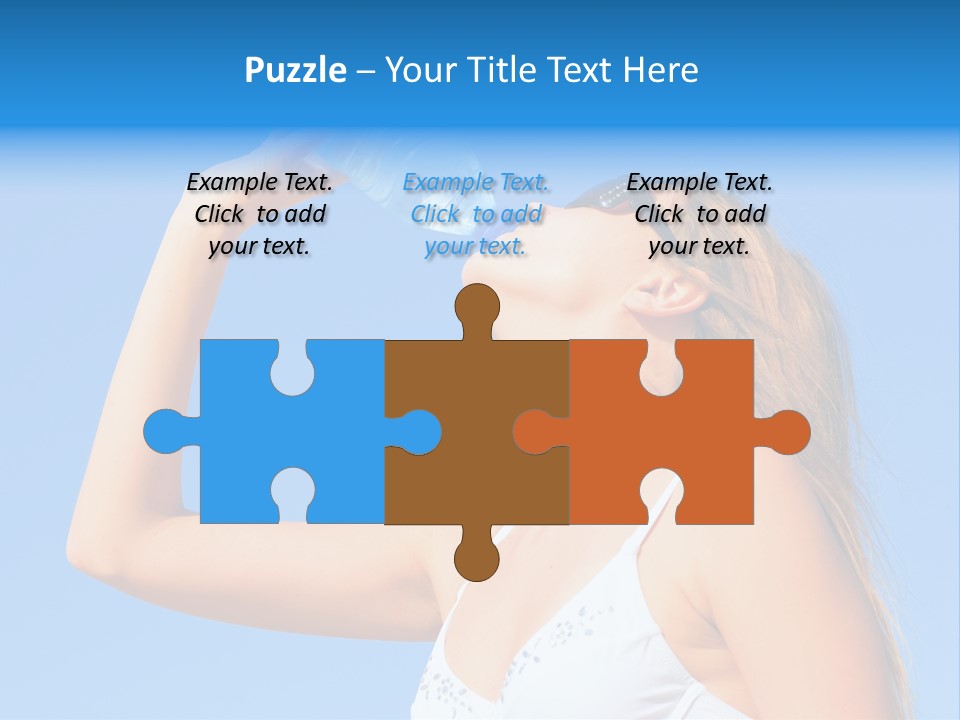 Fit Water Background PowerPoint Template