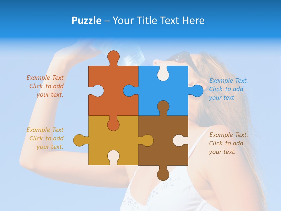 Fit Water Background PowerPoint Template