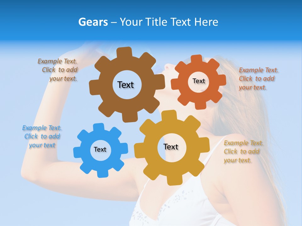 Fit Water Background PowerPoint Template