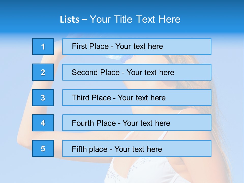 Fit Water Background PowerPoint Template