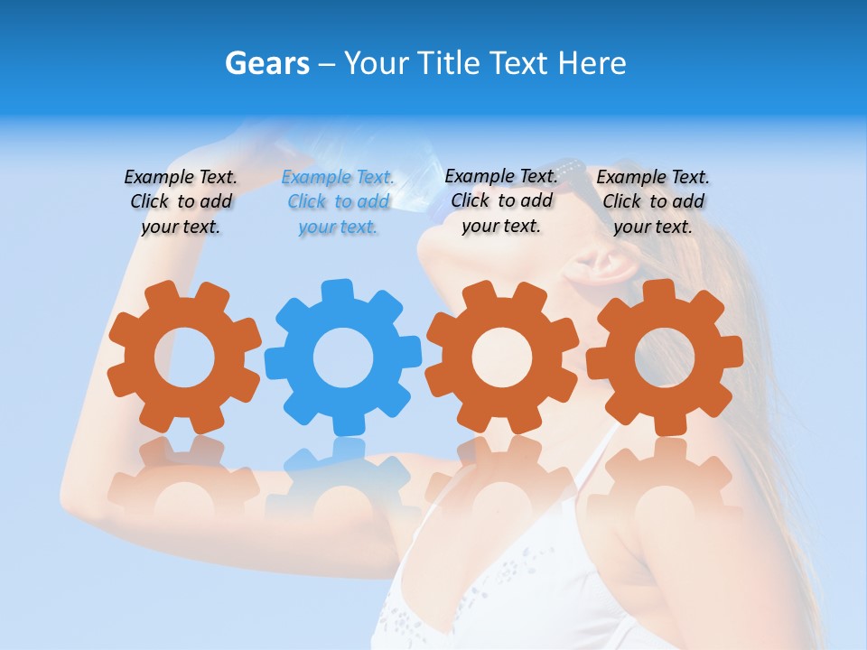 Fit Water Background PowerPoint Template