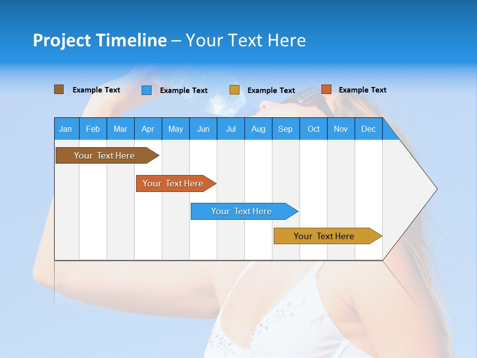 Fit Water Background PowerPoint Template