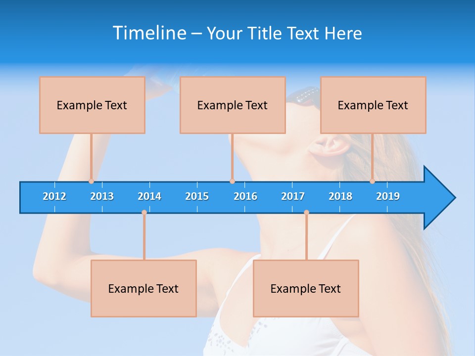 Fit Water Background PowerPoint Template