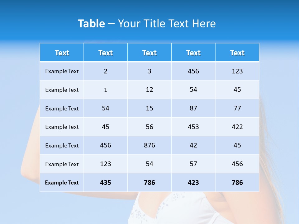 Fit Water Background PowerPoint Template