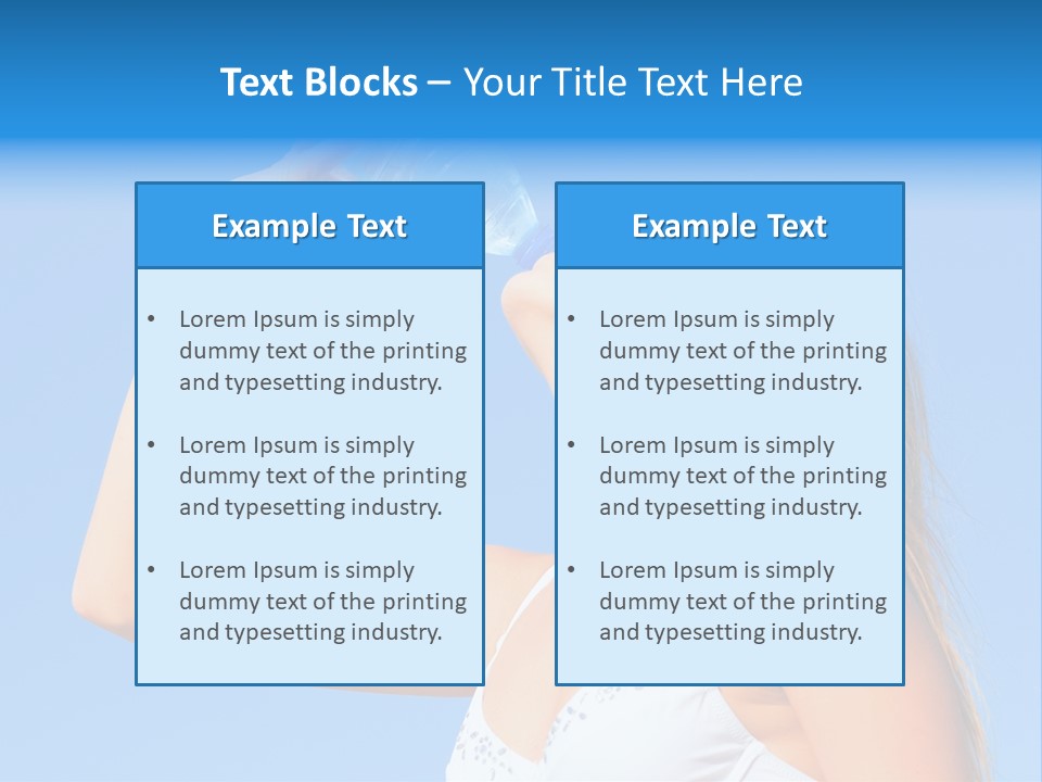 Fit Water Background PowerPoint Template