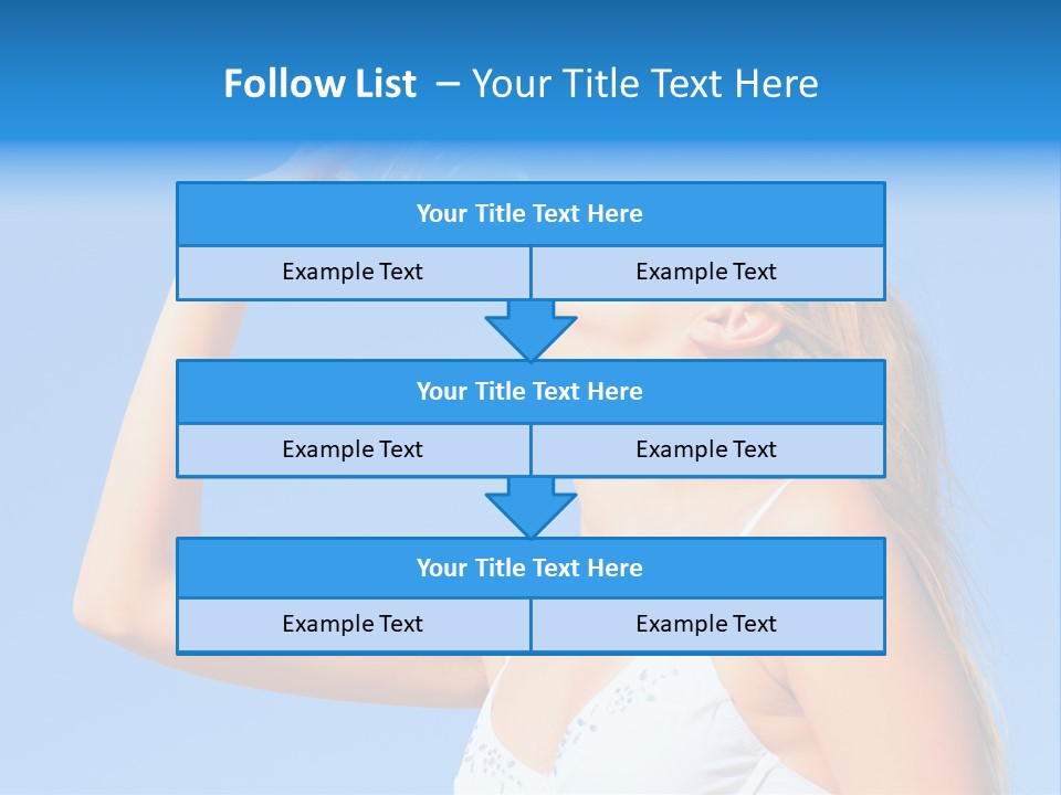 Fit Water Background PowerPoint Template