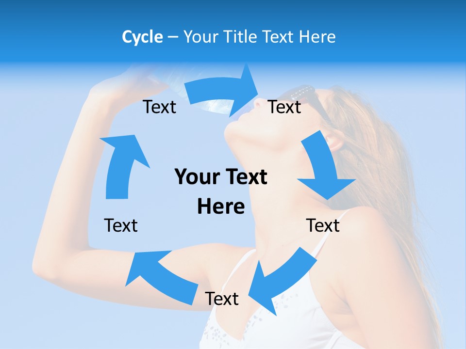 Fit Water Background PowerPoint Template