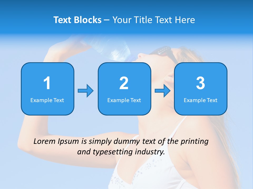 Fit Water Background PowerPoint Template