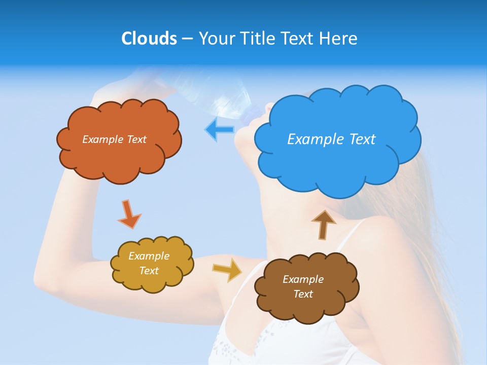 Fit Water Background PowerPoint Template