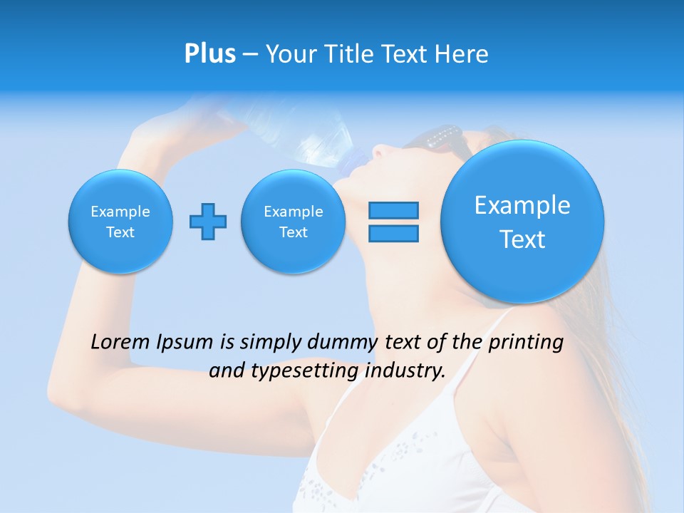 Fit Water Background PowerPoint Template