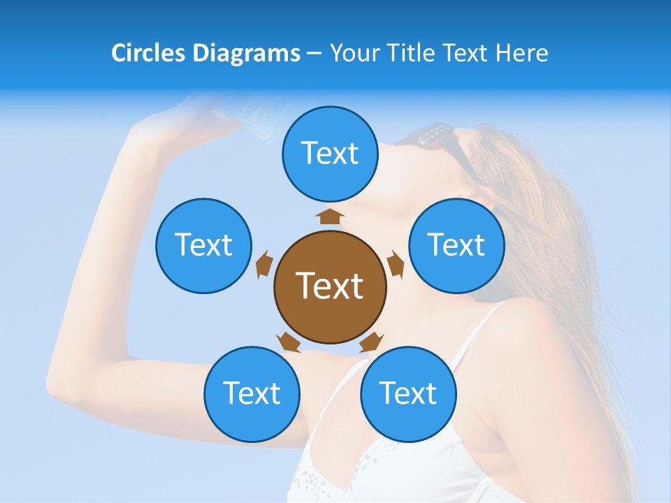 Fit Water Background PowerPoint Template