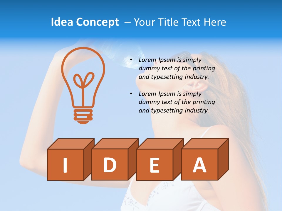 Fit Water Background PowerPoint Template