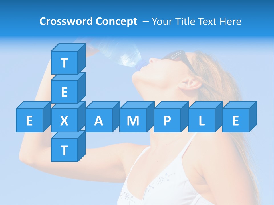 Fit Water Background PowerPoint Template