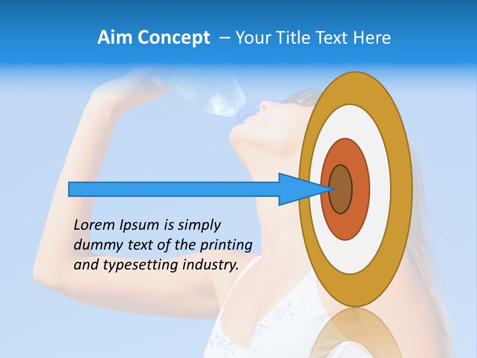 Fit Water Background PowerPoint Template