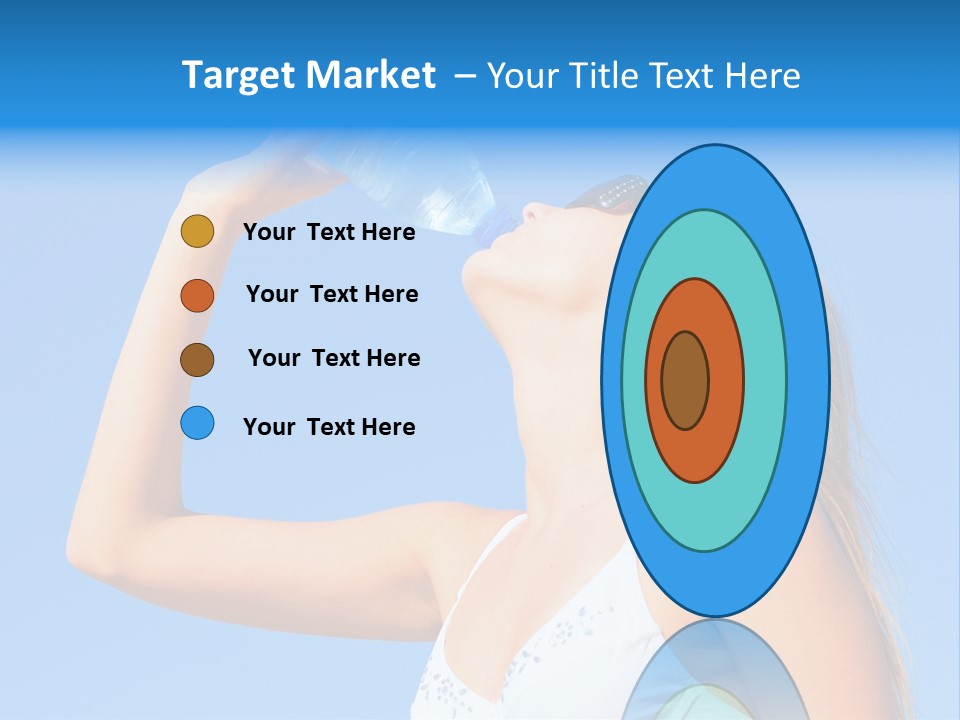 Fit Water Background PowerPoint Template