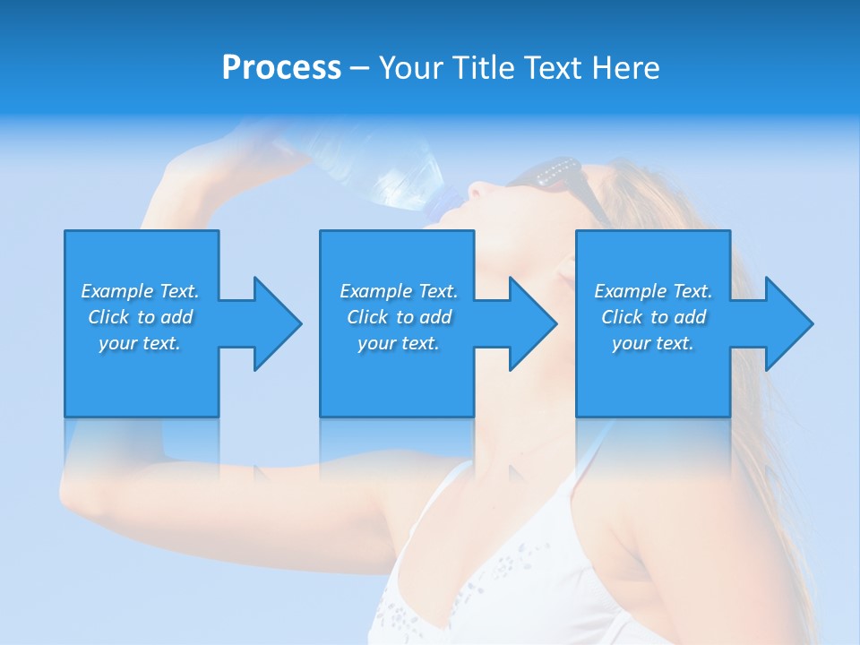 Fit Water Background PowerPoint Template