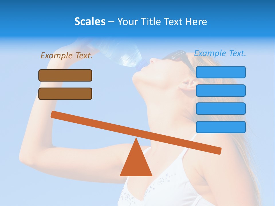 Fit Water Background PowerPoint Template