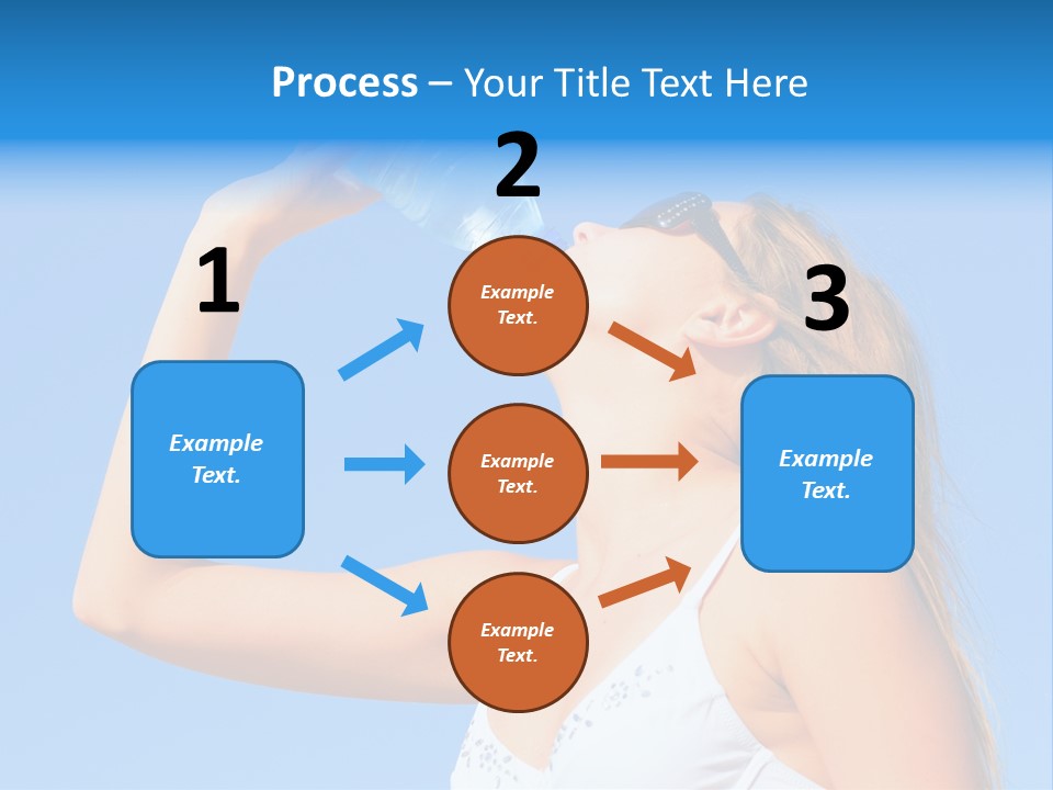 Fit Water Background PowerPoint Template