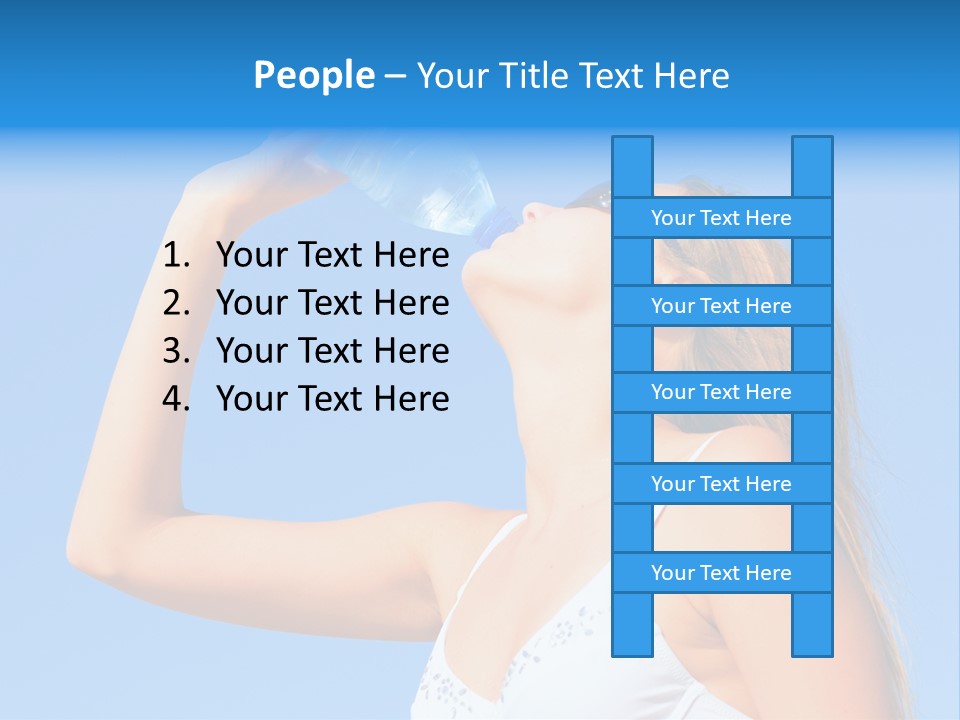 Fit Water Background PowerPoint Template