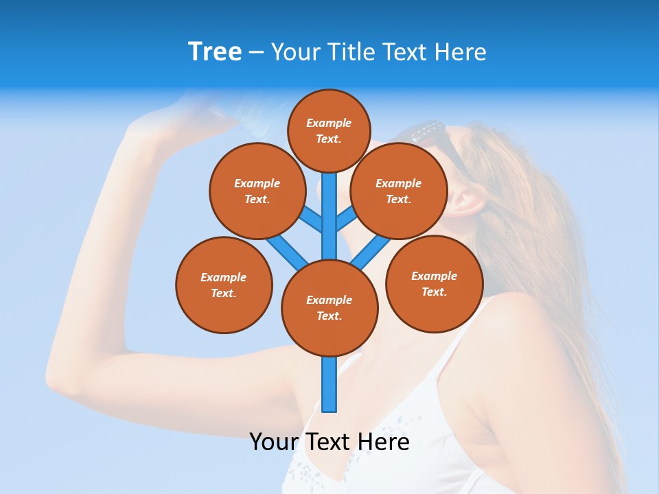 Fit Water Background PowerPoint Template