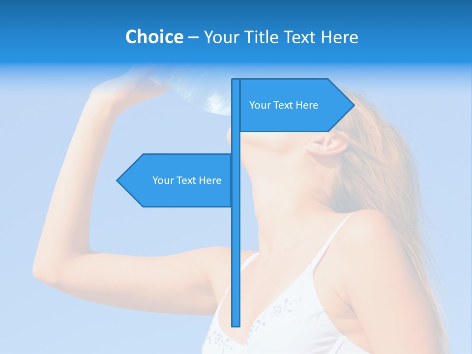 Fit Water Background PowerPoint Template