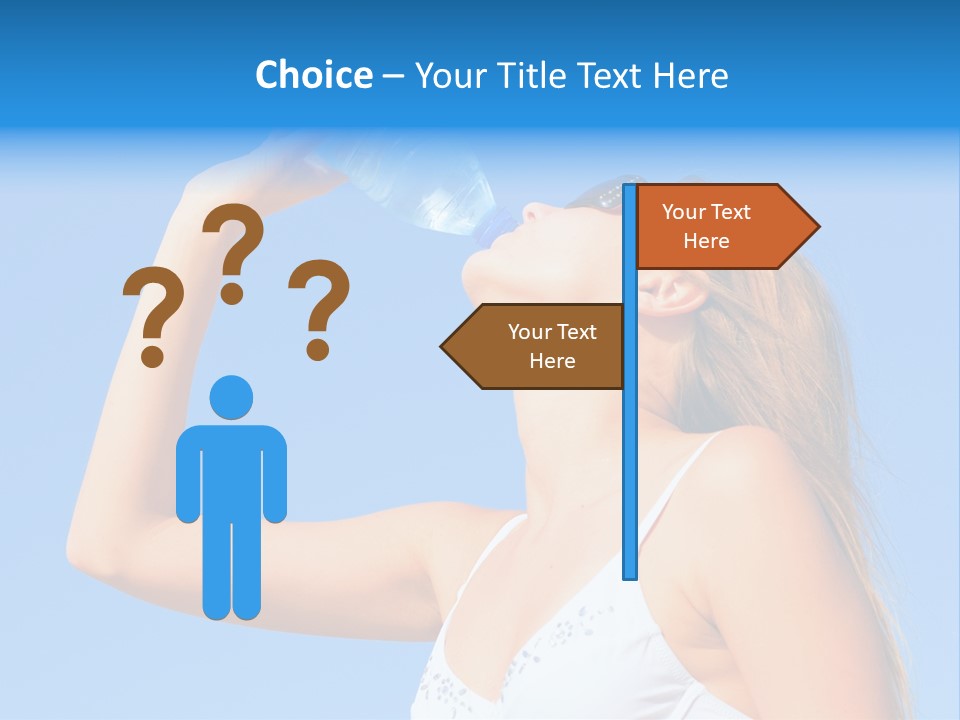 Fit Water Background PowerPoint Template