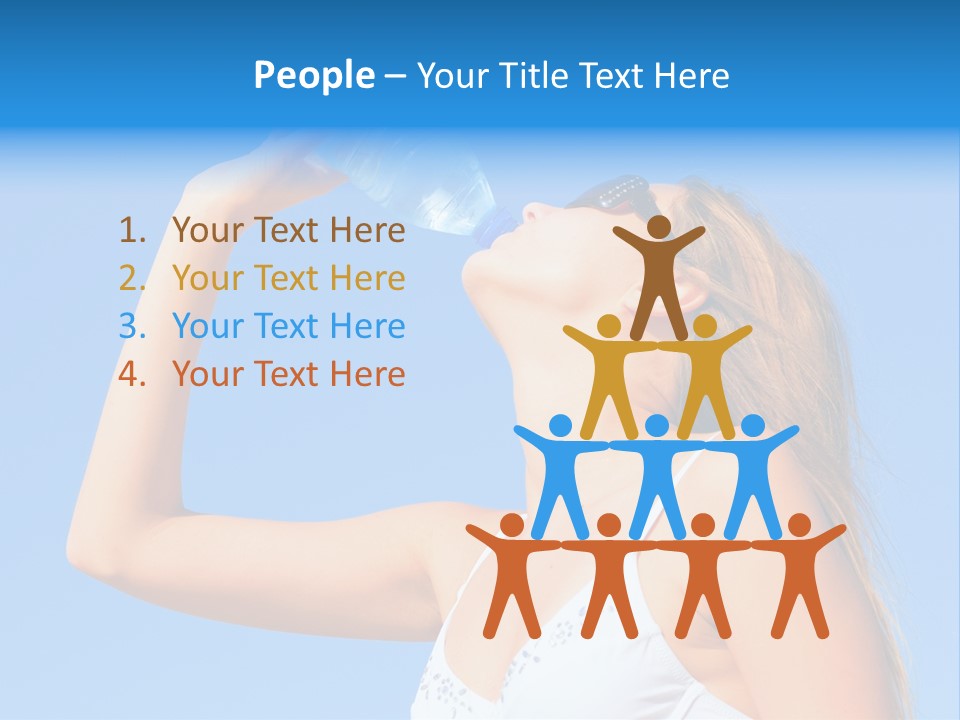 Fit Water Background PowerPoint Template