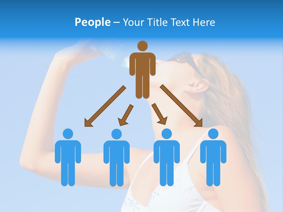 Fit Water Background PowerPoint Template