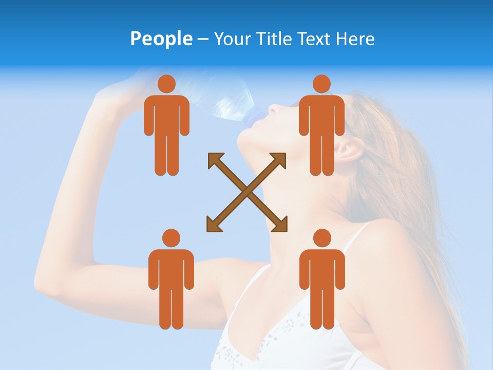 Fit Water Background PowerPoint Template