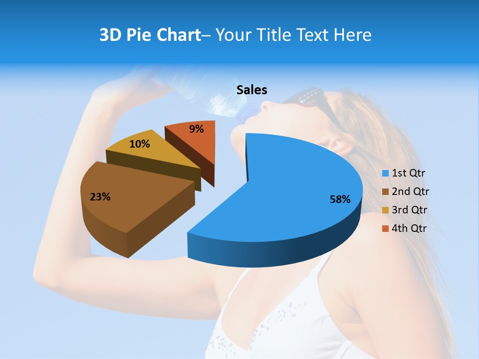 Fit Water Background PowerPoint Template