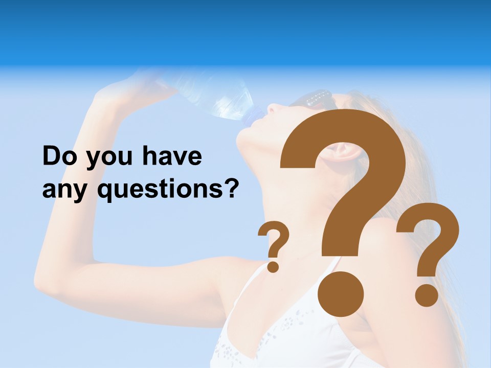 Fit Water Background PowerPoint Template