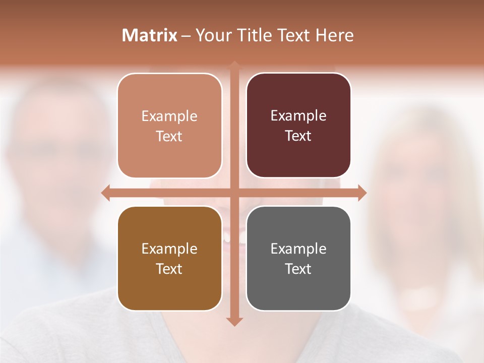 A Man Smiling With A Group Of People Behind Him PowerPoint Template