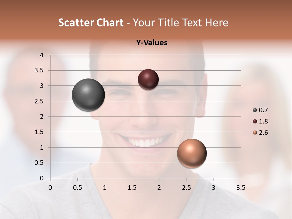 A Man Smiling With A Group Of People Behind Him PowerPoint Template