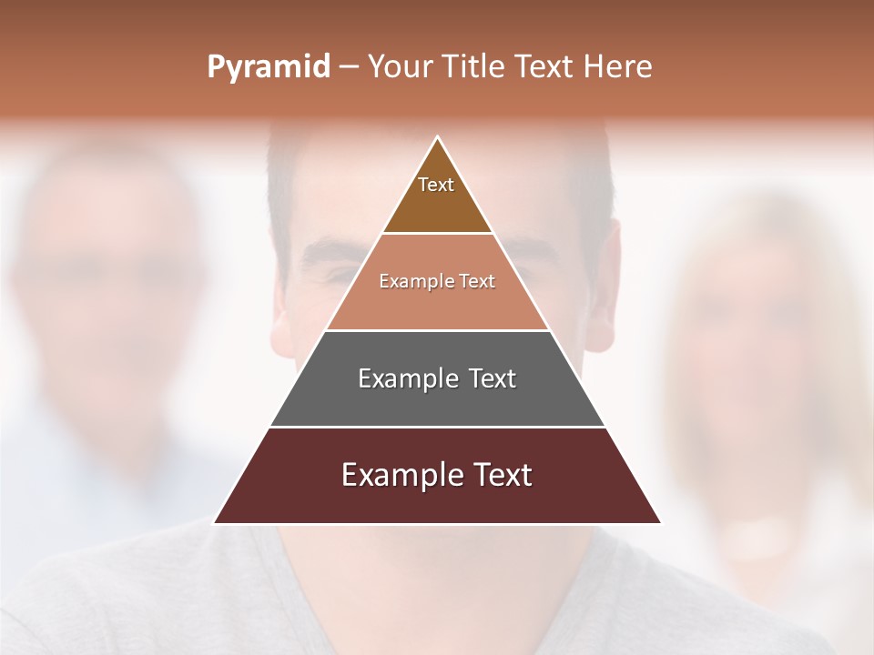 A Man Smiling With A Group Of People Behind Him PowerPoint Template
