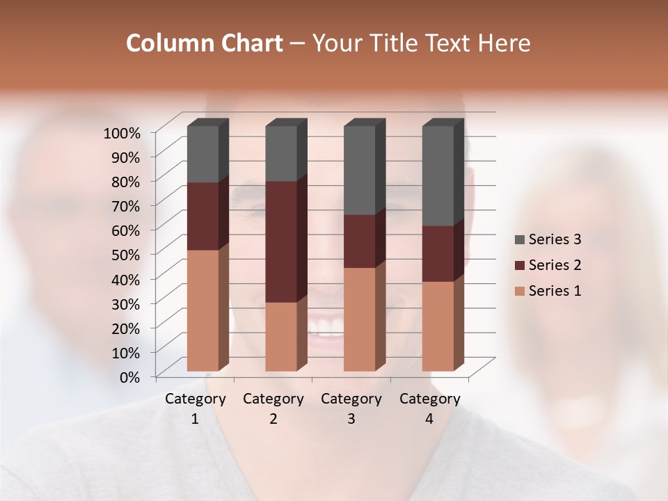 A Man Smiling With A Group Of People Behind Him PowerPoint Template