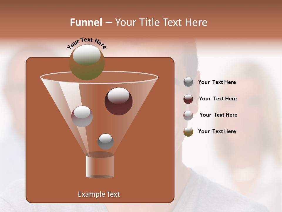A Man Smiling With A Group Of People Behind Him PowerPoint Template