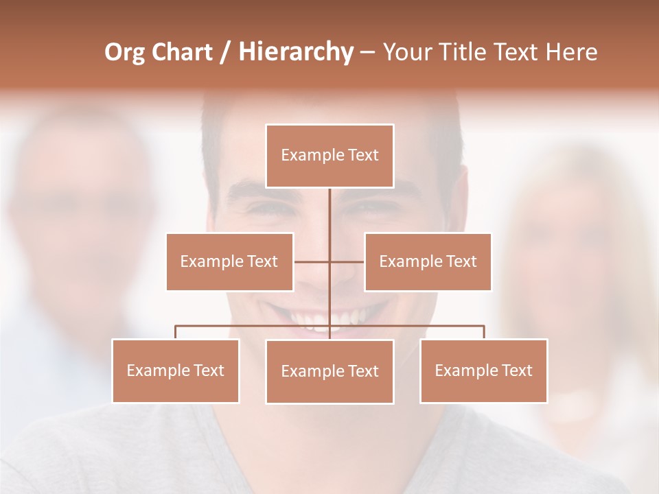 A Man Smiling With A Group Of People Behind Him PowerPoint Template