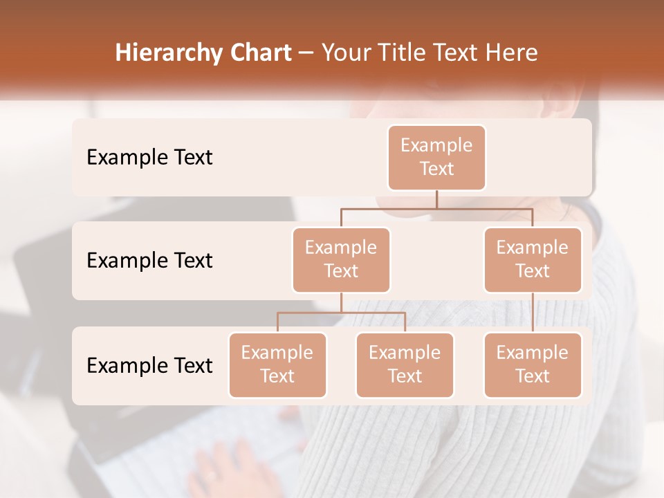 A Woman Holding A Laptop Computer In Her Hands PowerPoint Template