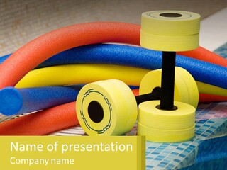 Float Color Equipment PowerPoint Template