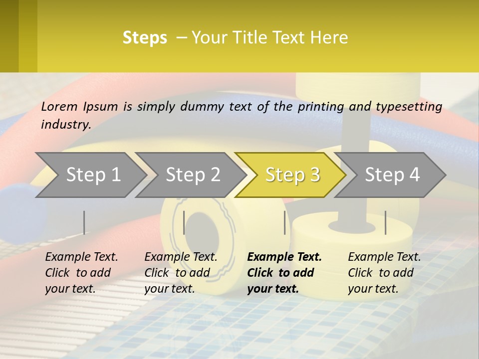 Float Color Equipment PowerPoint Template