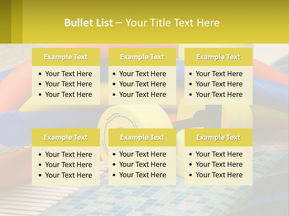 Float Color Equipment PowerPoint Template