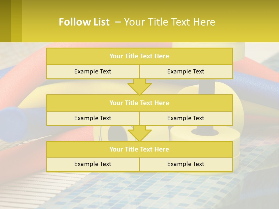 Float Color Equipment PowerPoint Template