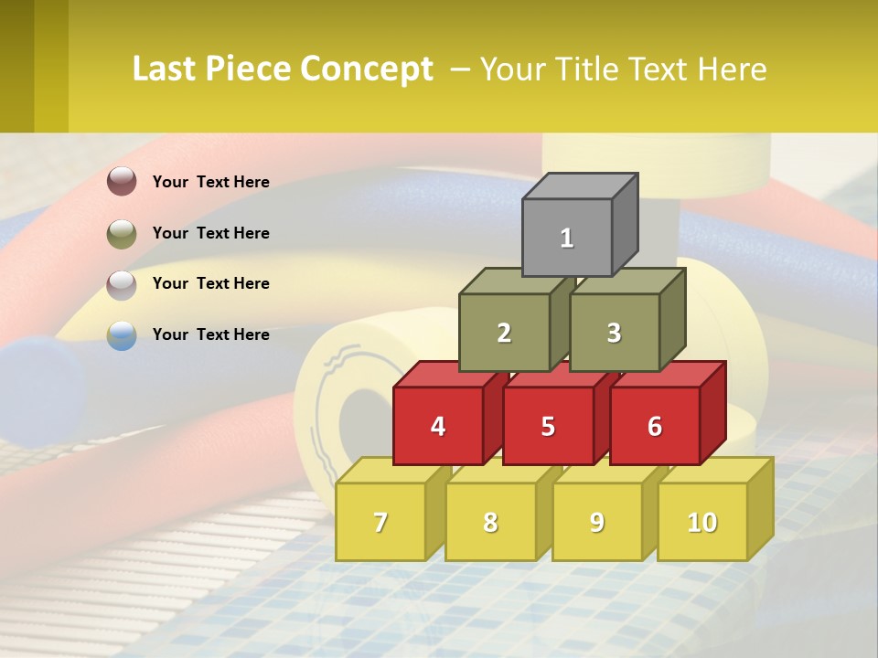 Float Color Equipment PowerPoint Template